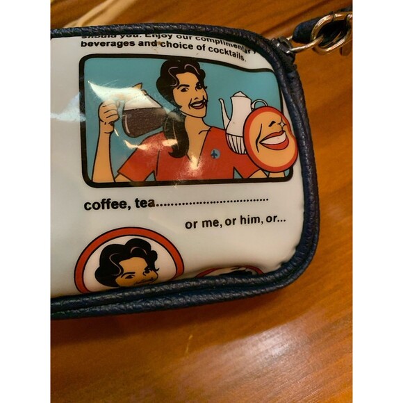 TransVersion Tote Bag & Make Up Bag Set Retro Airline Flight Attendant Traveler - Picture 15 of 16